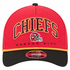 Kansas City Chiefs New Era Arch COOLERA 9FORTY A-Frame M-Crown Adjustable Hat - Red cheap