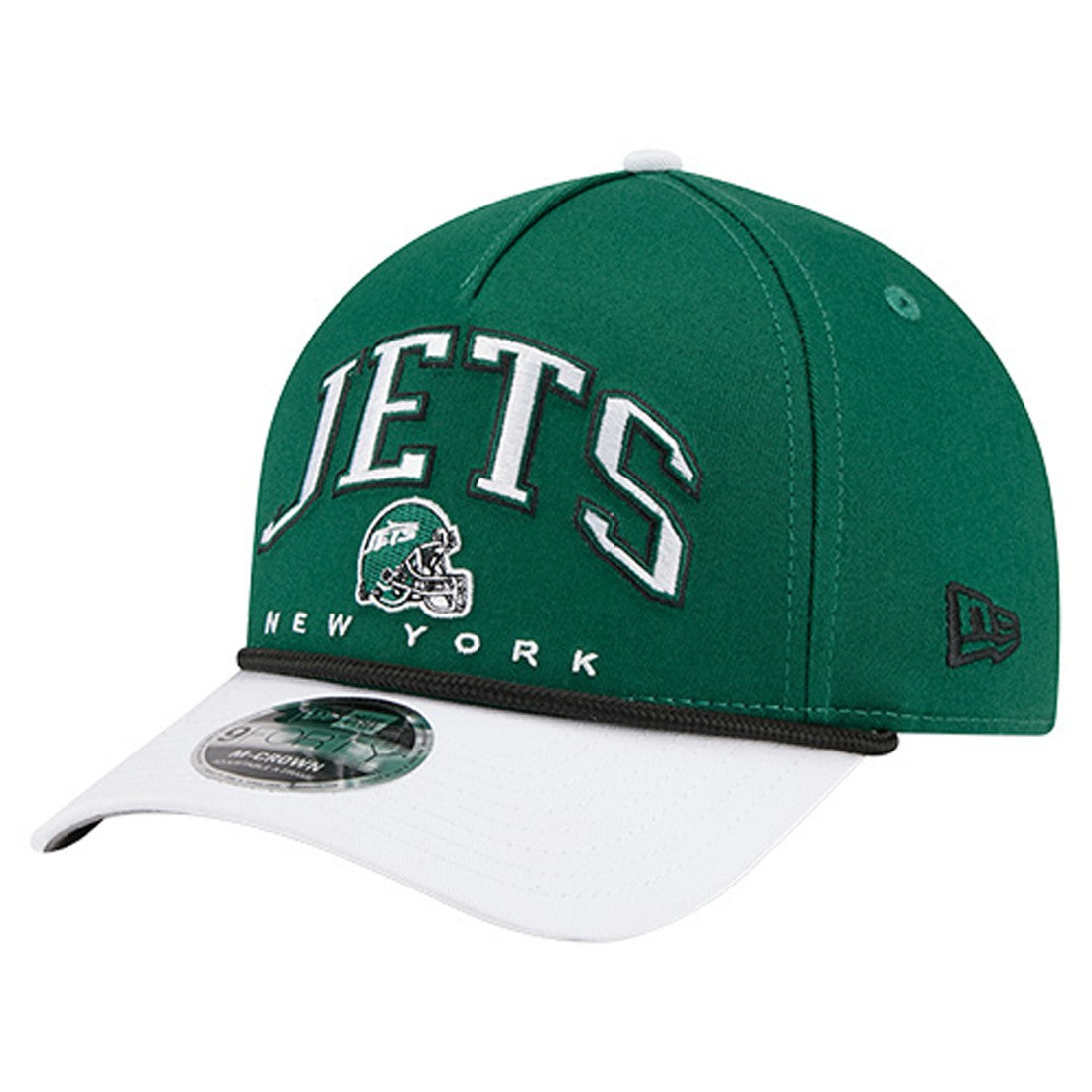 New York Jets New Era Arch COOLERA 9FORTY A-Frame M-Crown Adjustable Hat - Green on sale