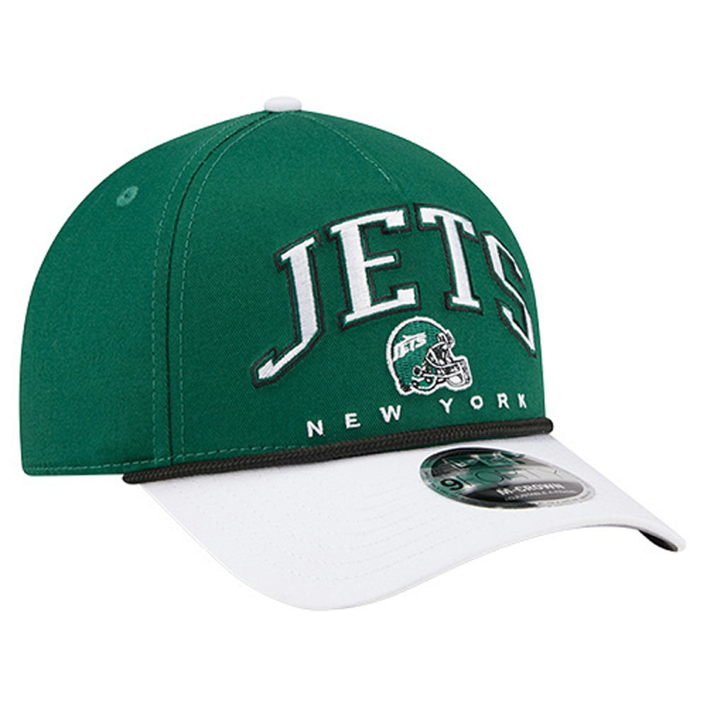 New York Jets New Era Arch COOLERA 9FORTY A-Frame M-Crown Adjustable Hat - Green on sale