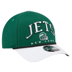 New York Jets New Era Arch COOLERA 9FORTY A-Frame M-Crown Adjustable Hat - Green on sale