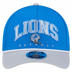 Detroit Lions New Era Throwback Arch COOLERA 9FORTY A-Frame M-Crown Adjustable Hat - Blue for sale