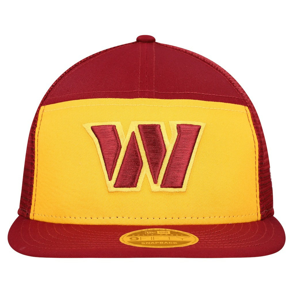 Washington Commanders New Era Outdoor Split Panel 9FIFTY Snapback Hat - Gold/Burgundy cheap