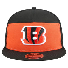 Cincinnati Bengals New Era Outdoor Split Panel 9FIFTY Snapback Hat - Orange/Black discount