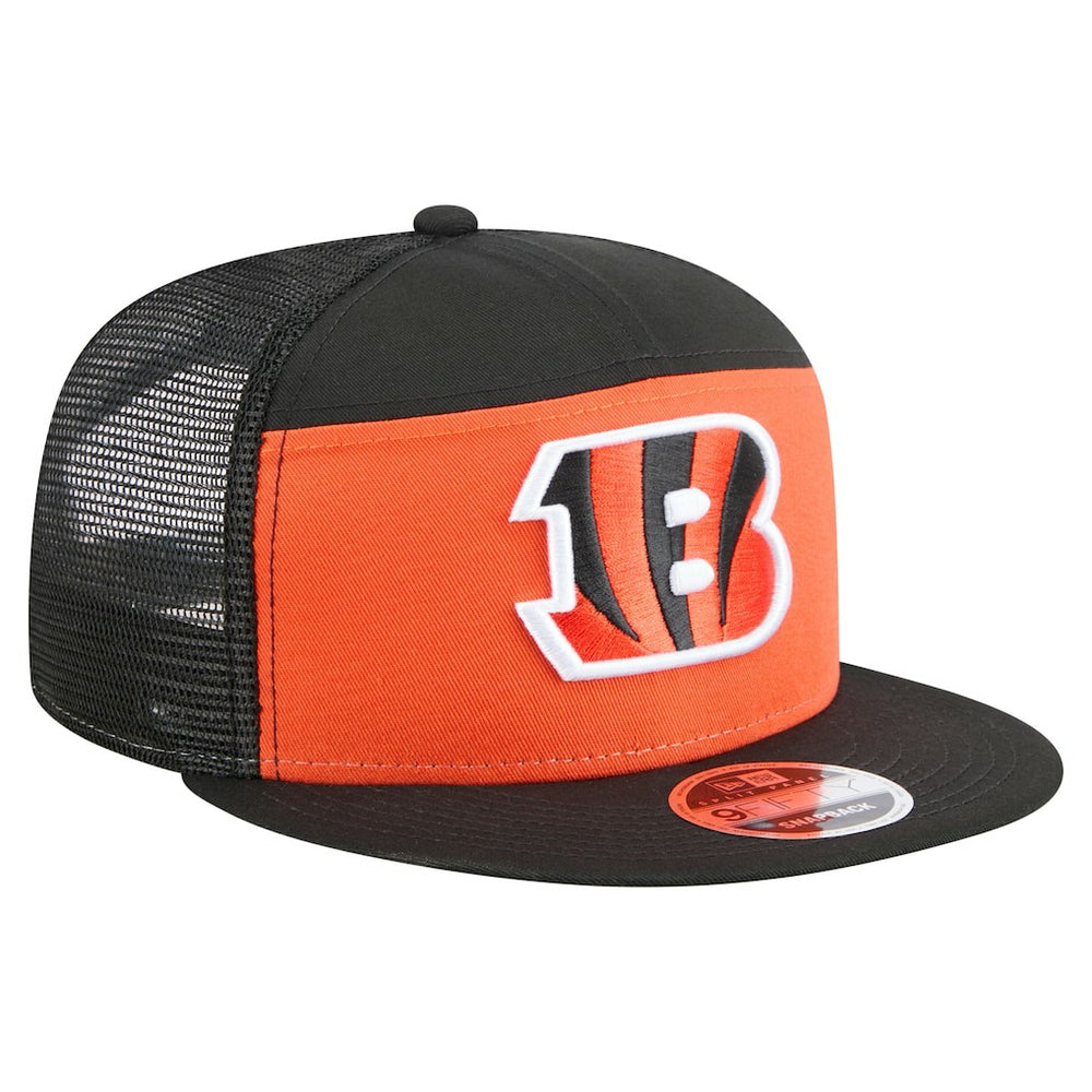 Cincinnati Bengals New Era Outdoor Split Panel 9FIFTY Snapback Hat - Orange/Black discount