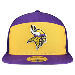 Minnesota Vikings New Era Outdoor Split Panel 9FIFTY Snapback Hat - Gold/Purple for sale