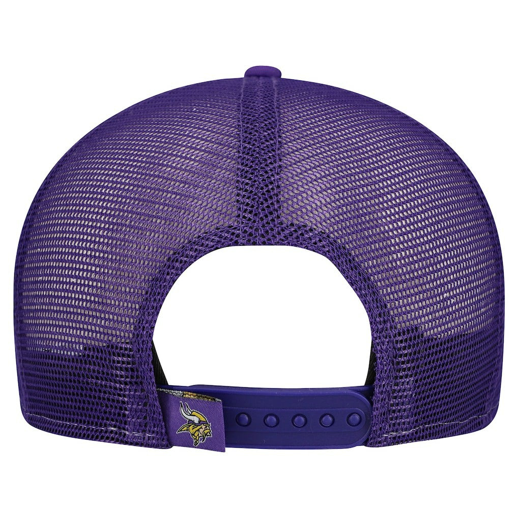 Minnesota Vikings New Era Outdoor Split Panel 9FIFTY Snapback Hat - Gold/Purple for sale