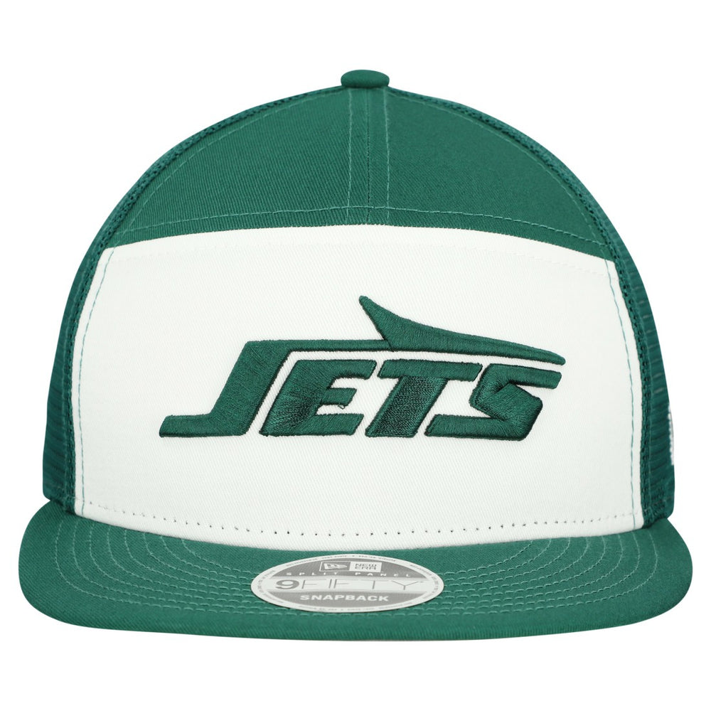 New York Jets New Era Outdoor Split Panel 9FIFTY Snapback Hat - White/Green online