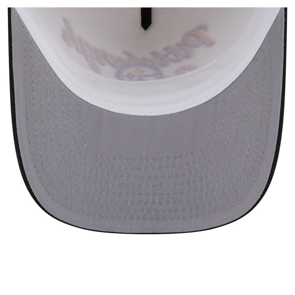 Pittsburgh Steelers New Era Chainstitch A-Frame 9FIFTY Adjustable Hat - Cream/Black on sale
