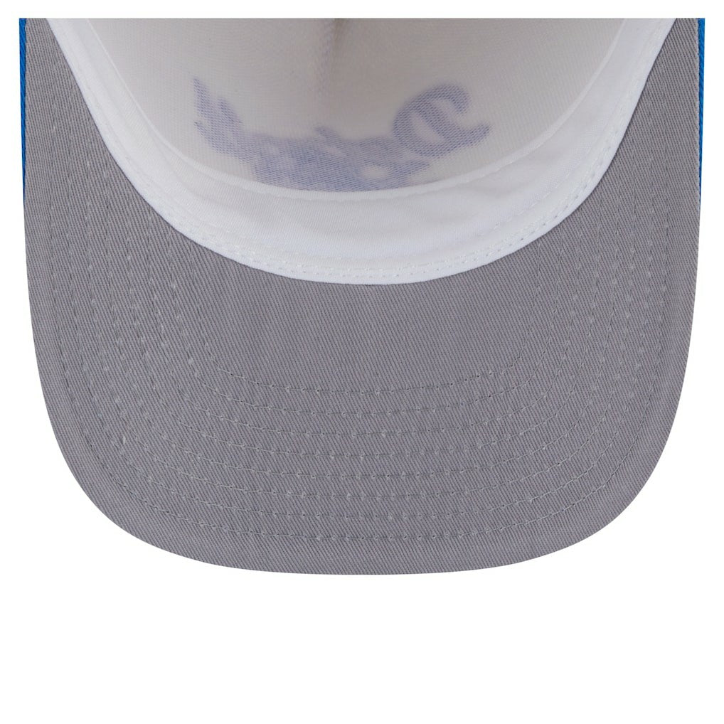 Detroit Lions New Era Chainstitch A-Frame 9FIFTY Adjustable Hat - Cream/Blue outlet