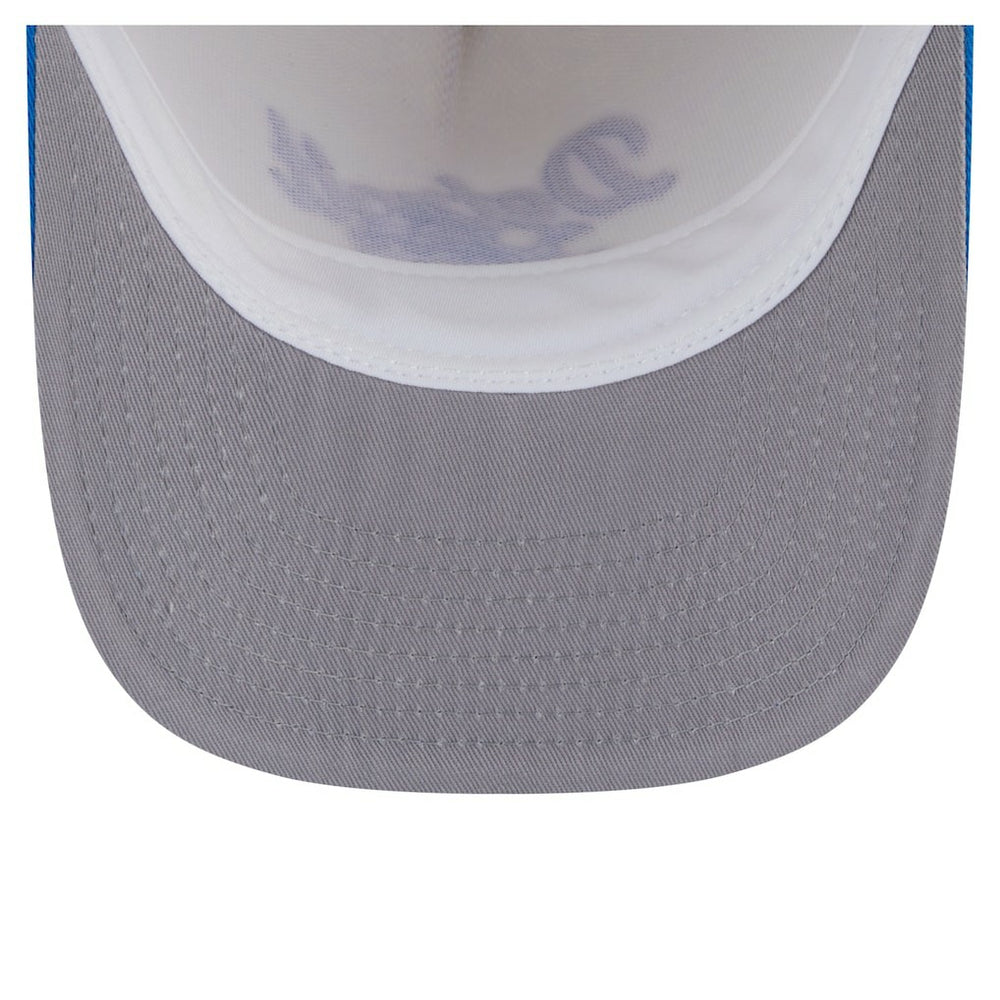 Detroit Lions New Era Chainstitch A-Frame 9FIFTY Adjustable Hat - Cream/Blue outlet