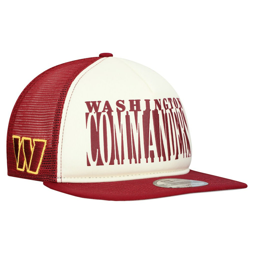 Washington Commanders New Era Cutout A-Frame 9FIFTY Snapback Hat - Cream/Burgundy on sale