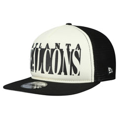 Atlanta Falcons New Era Cutout A-Frame 9FIFTY Snapback Hat - Cream/Black for sale