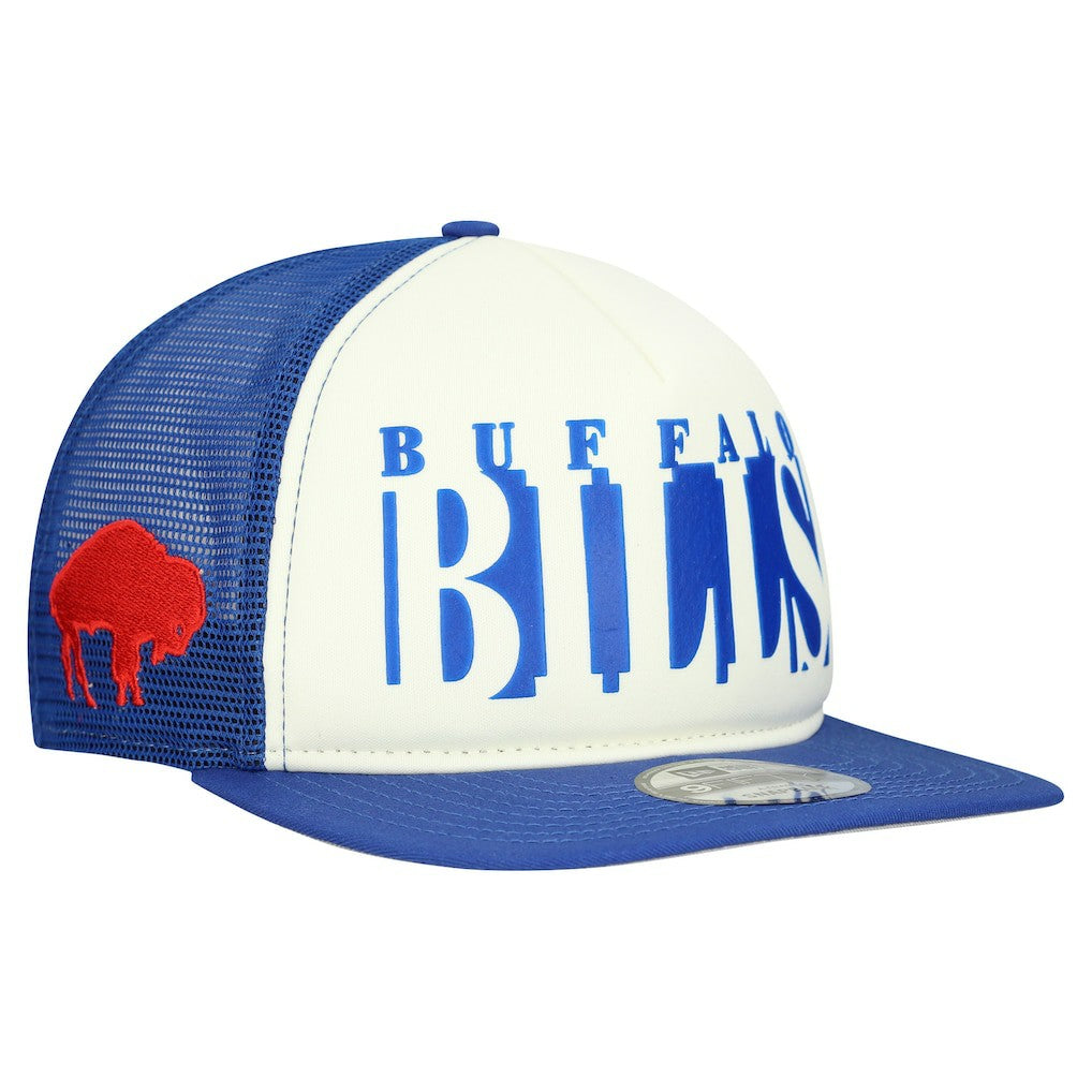 Buffalo Bills New Era Throwback Cutout A-Frame 9FIFTY Snapback Hat - Cream/Royal outlet