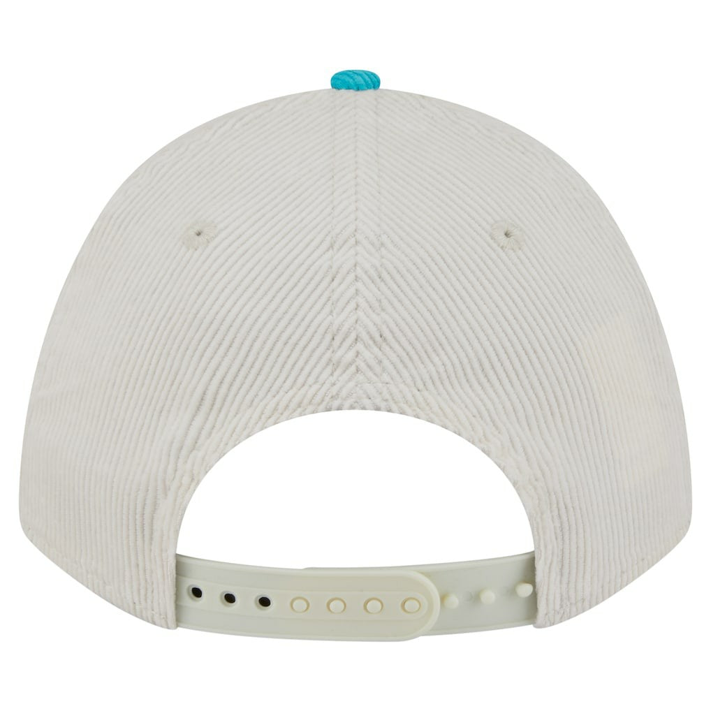 Miami Dolphins New Era Throwback Two-Tone Sided Corduroy 9FORTY A-Frame Adjustable Hat - Cream/Aqua discount