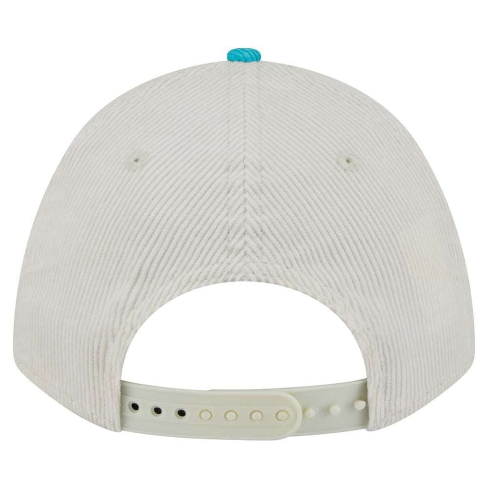 Miami Dolphins New Era Throwback Two-Tone Sided Corduroy 9FORTY A-Frame Adjustable Hat - Cream/Aqua discount
