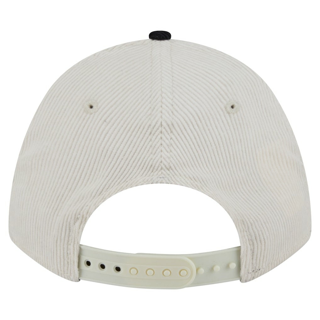 Cincinnati Bengals New Era Head Two-Tone Sided Corduroy 9FORTY A-Frame Adjustable Hat - Cream/Black cheap