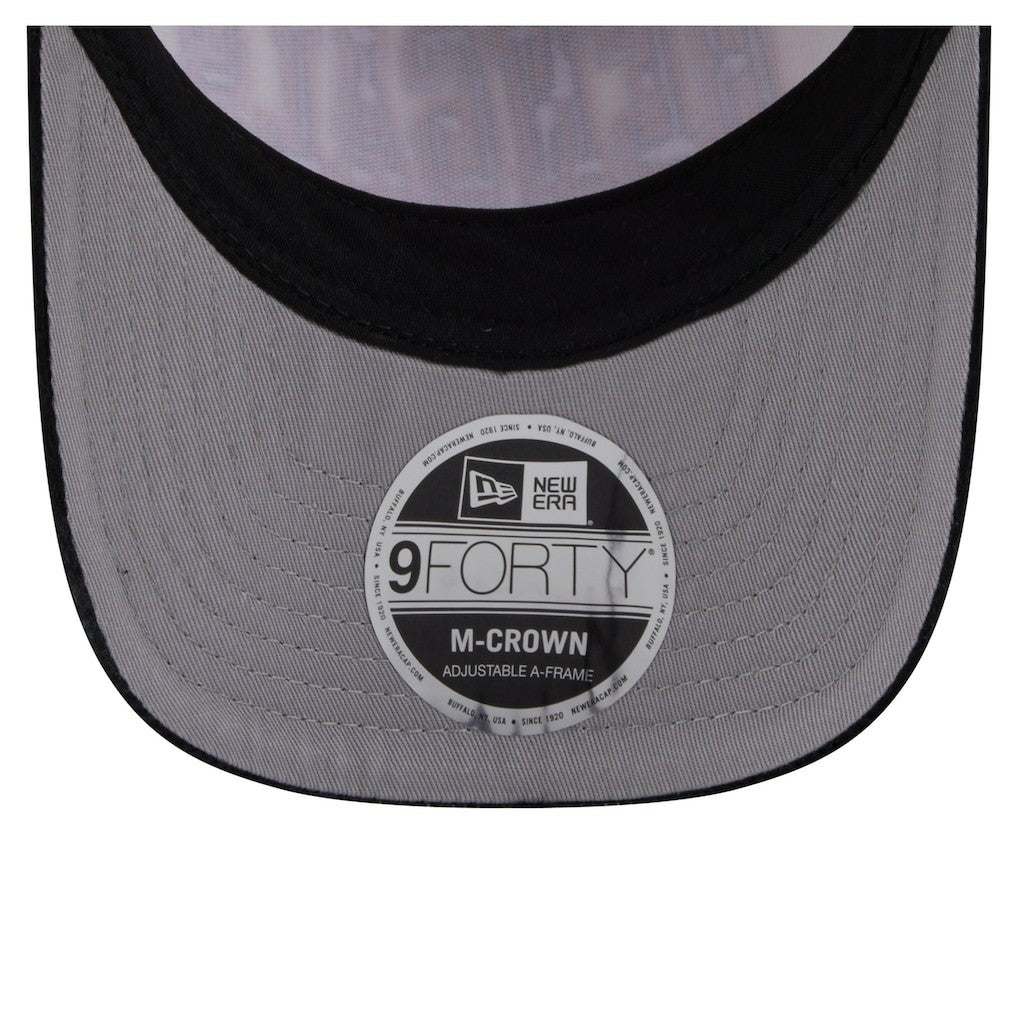 Cincinnati Bengals New Era Head Two-Tone Sided Corduroy 9FORTY A-Frame Adjustable Hat - Cream/Black cheap