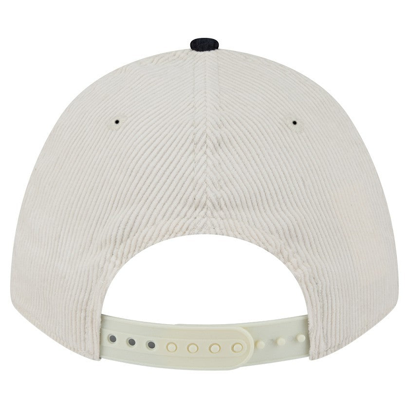 Houston Texans New Era Two-Tone Sided Corduroy 9FORTY A-Frame Adjustable Hat - Cream/Navy cheap