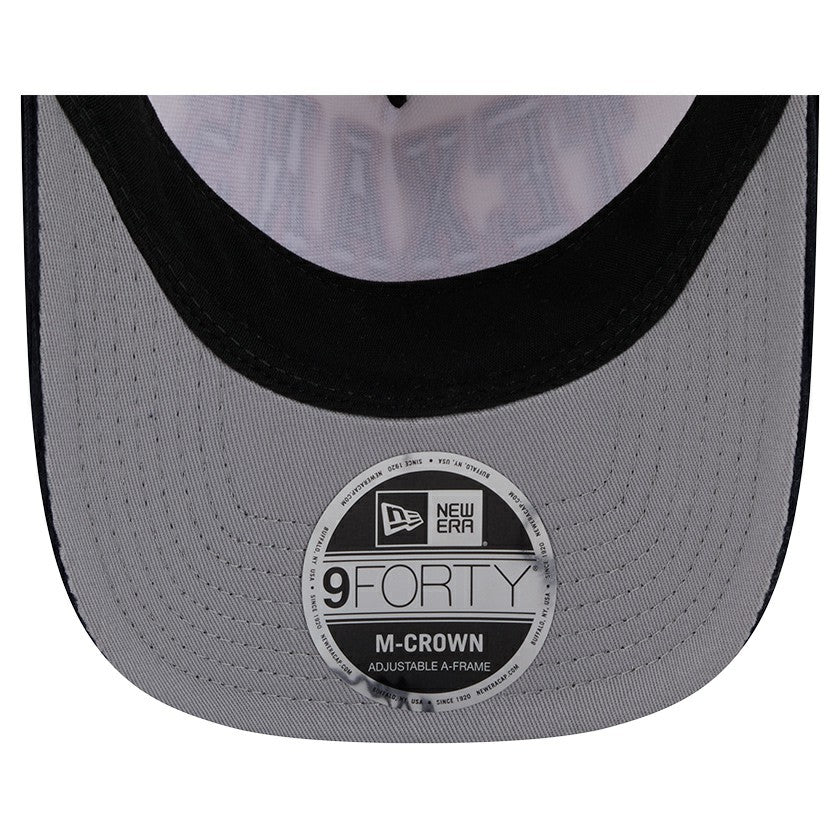 Houston Texans New Era Two-Tone Sided Corduroy 9FORTY A-Frame Adjustable Hat - Cream/Navy cheap
