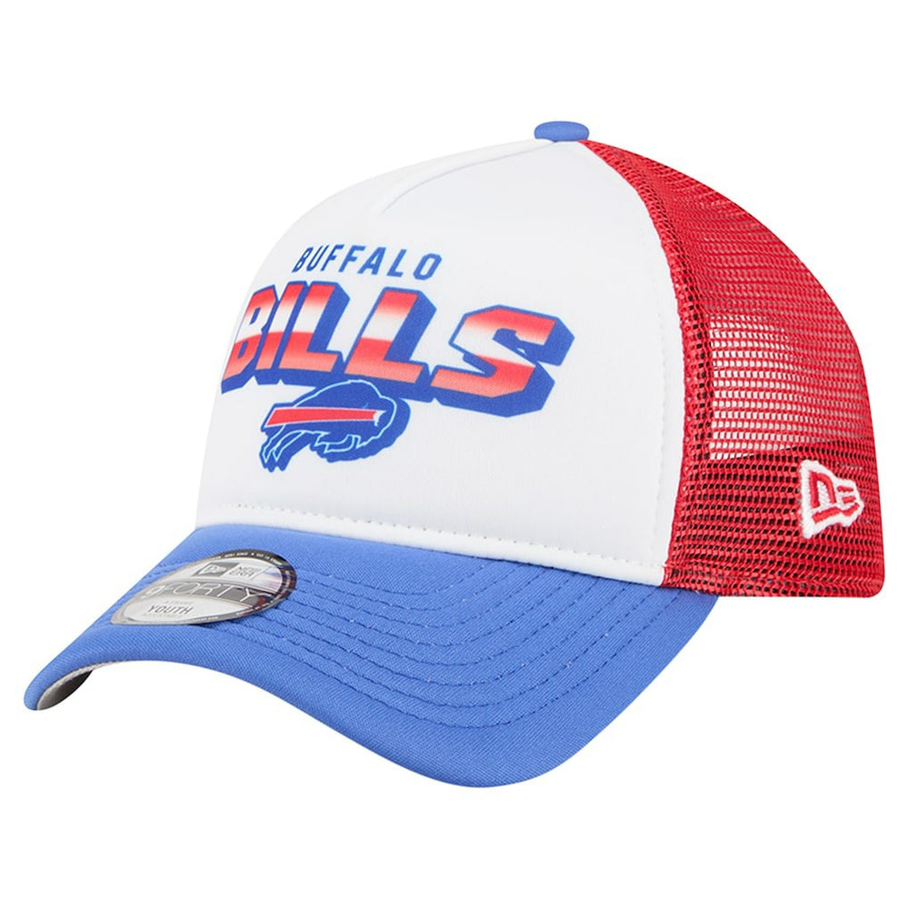 Buffalo Bills New Era Youth Streak 9FORTY A-Frame Adjustable Hat - White/Royal for sale