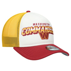 Washington Commanders New Era Youth Streak 9FORTY A-Frame Adjustable Hat - White/Burgundy for sale