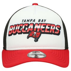 Tampa Bay Buccaneers New Era Youth Streak 9FORTY A-Frame Adjustable Hat - White/Red cheap