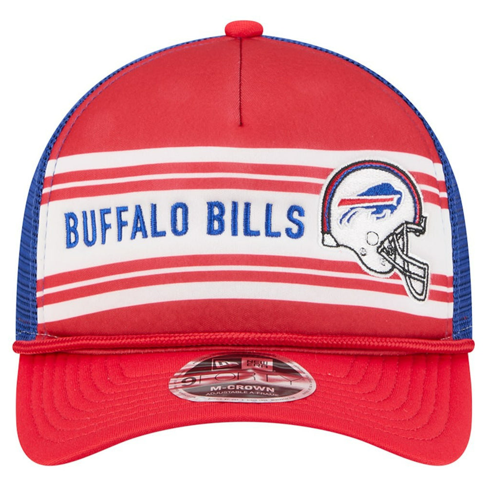 Buffalo Bills New Era Linear A-Frame 9FORTY Adjustable Hat - Red cheap