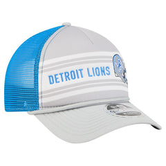 Detroit Lions New Era Linear A-Frame 9FORTY Adjustable Hat - Gray for sale