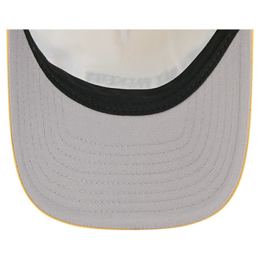 Green Bay Packers New Era Linear A-Frame 9FORTY Adjustable Hat - Gold for sale