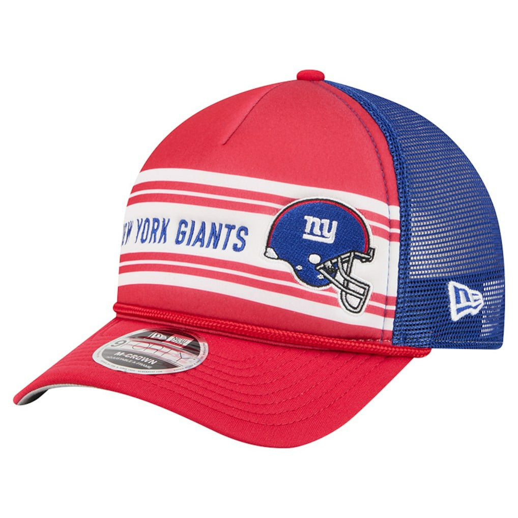 New York Giants New Era Linear A-Frame 9FORTY Adjustable Hat - Red outlet
