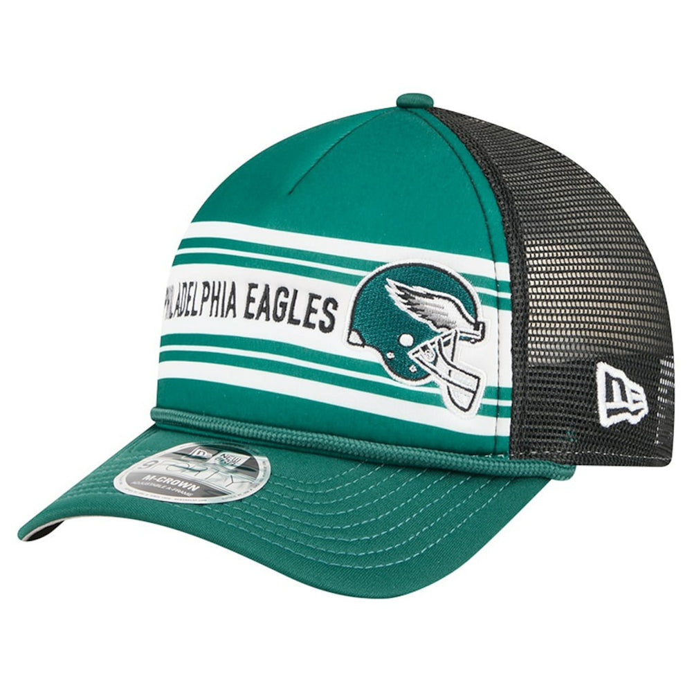 Philadelphia Eagles New Era Linear A-Frame 9FORTY Adjustable Hat - Green online