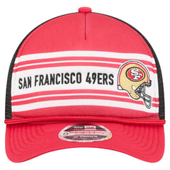 San Francisco 49ers New Era Linear A-Frame 9FORTY Adjustable Hat - Red cheap