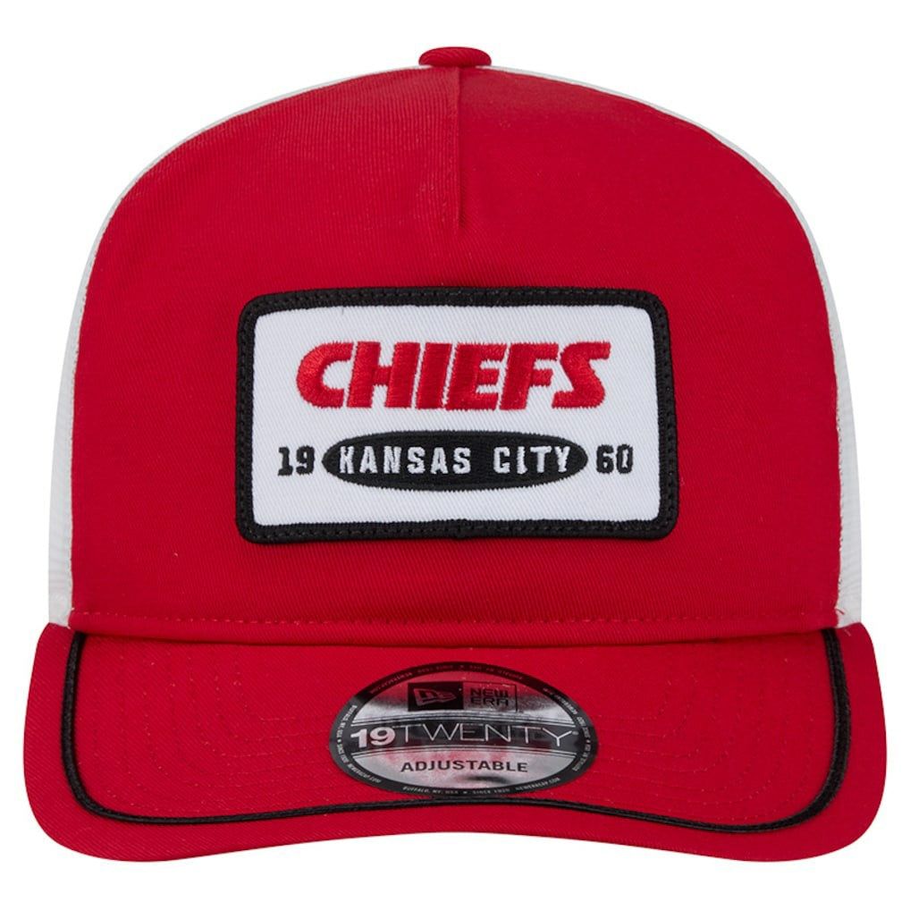 Kansas City Chiefs New Era Patch 19TWENTY Adjustable Hat - Red/White online