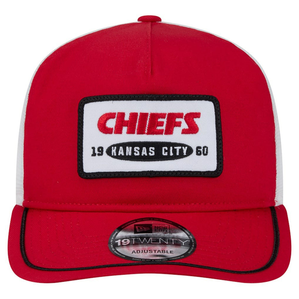 Kansas City Chiefs New Era Patch 19TWENTY Adjustable Hat - Red/White online