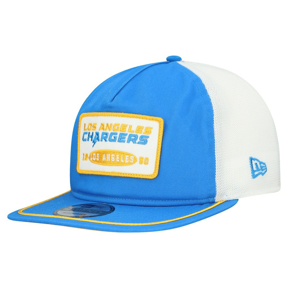 Los Angeles Chargers New Era Patch 19TWENTY Adjustable Hat - Powder Blue/White for sale