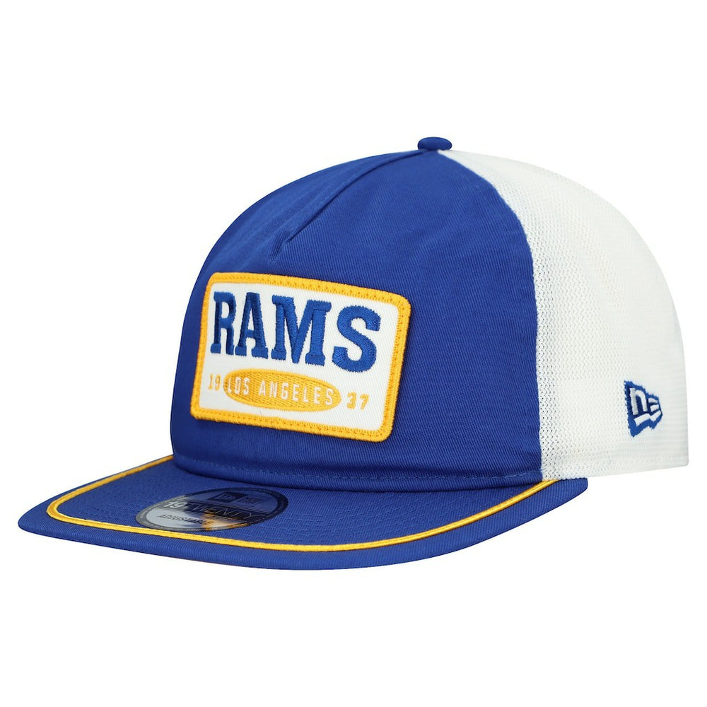 Los Angeles Rams New Era Patch 19TWENTY Adjustable Hat - Royal/White on sale