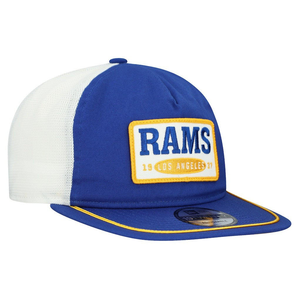 Los Angeles Rams New Era Patch 19TWENTY Adjustable Hat - Royal/White on sale