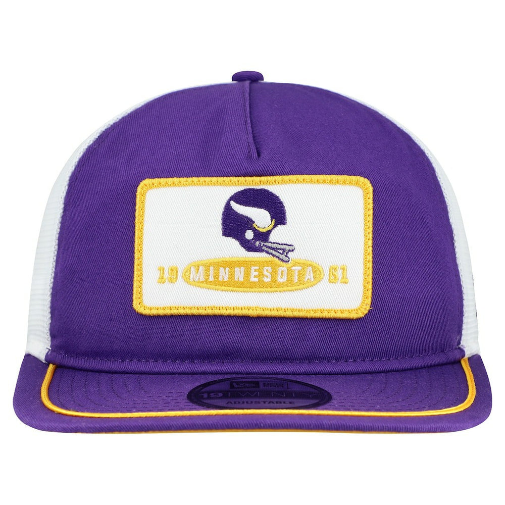 Minnesota Vikings New Era Patch 19TWENTY Adjustable Hat - Purple/White outlet