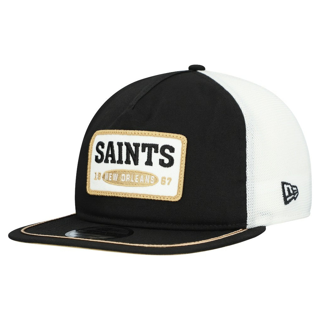 New Orleans Saints New Era Patch 19TWENTY Adjustable Hat - Black/White online