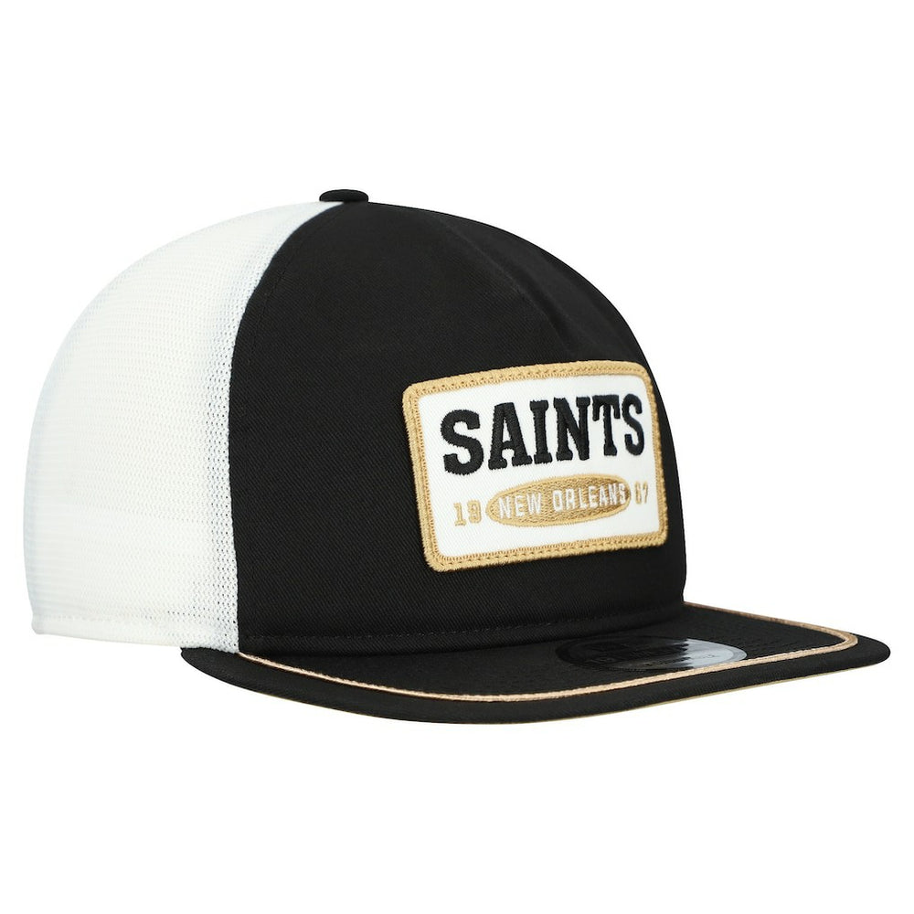 New Orleans Saints New Era Patch 19TWENTY Adjustable Hat - Black/White online