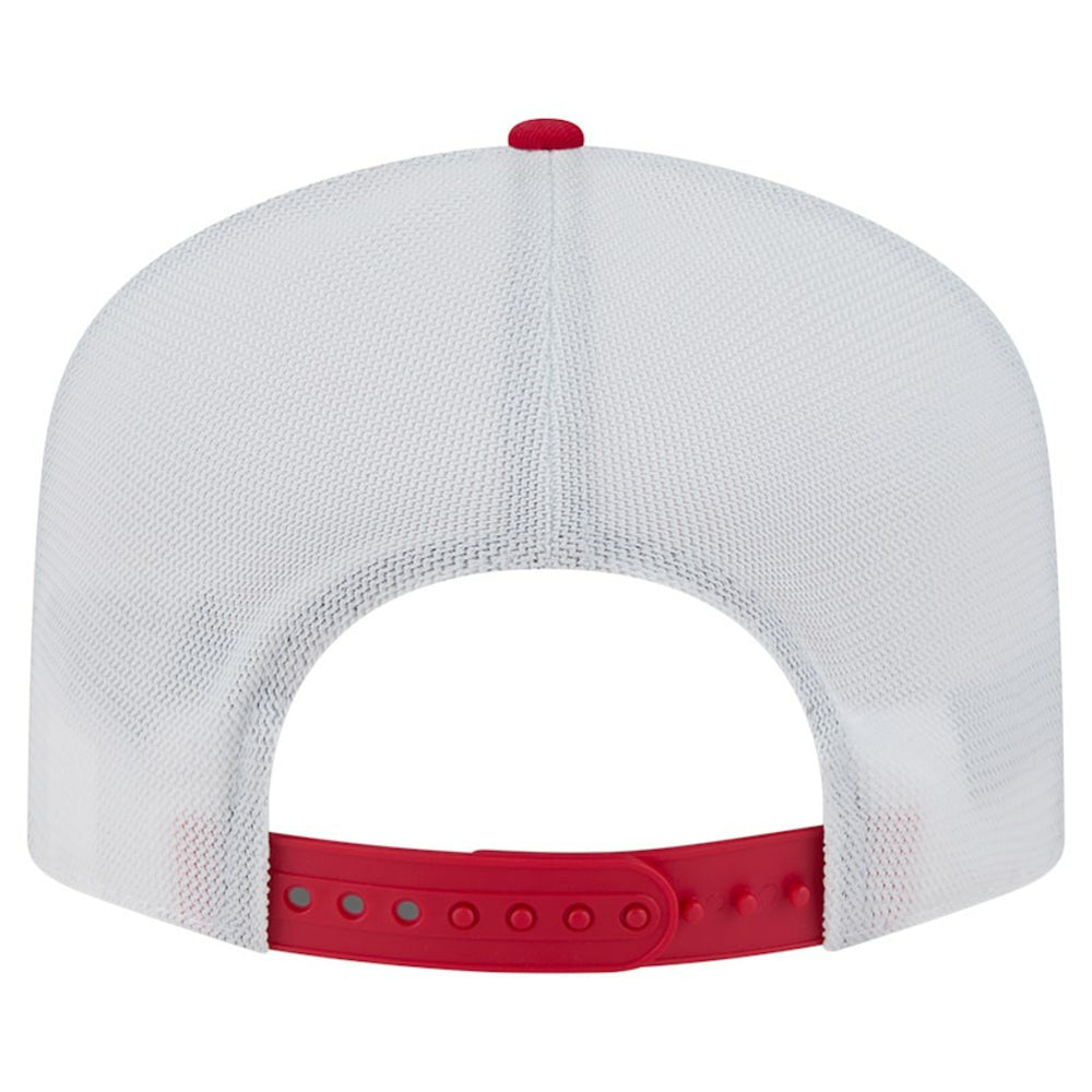 San Francisco 49ers New Era Patch 19TWENTY Adjustable Hat - Scarlet/White cheap