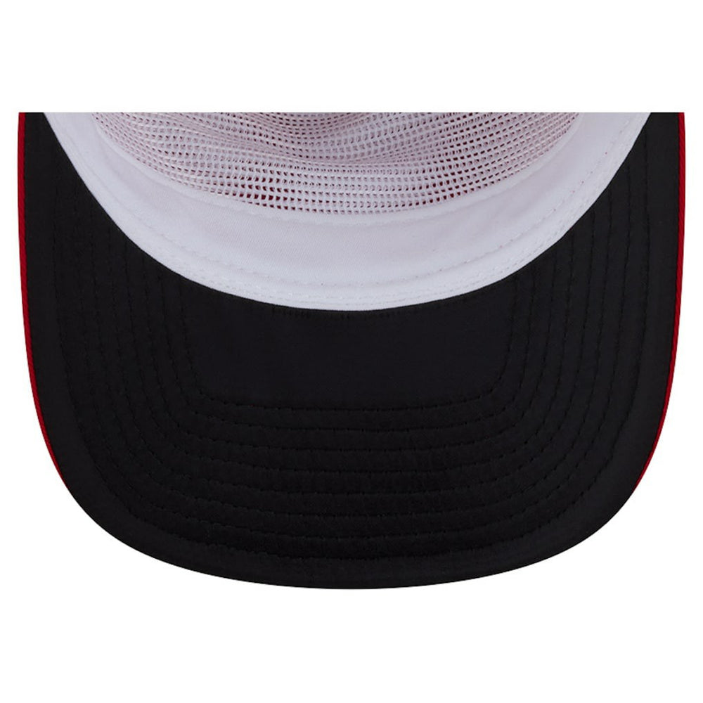 San Francisco 49ers New Era Patch 19TWENTY Adjustable Hat - Scarlet/White cheap
