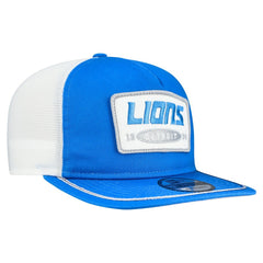 Detroit Lions New Era Patch 19TWENTY Adjustable Hat - Blue/White cheap
