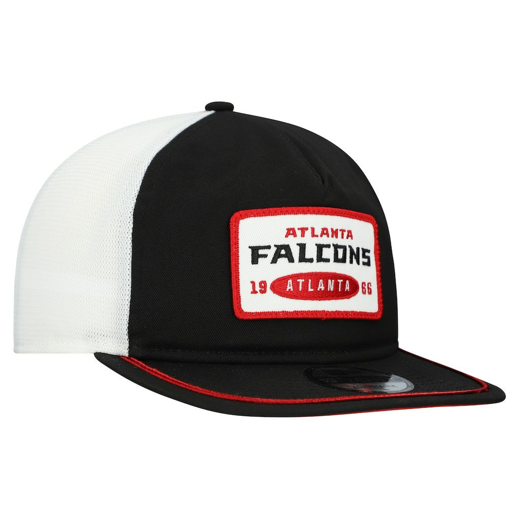 Atlanta Falcons New Era Patch 19TWENTY Adjustable Hat - Black/White on sale