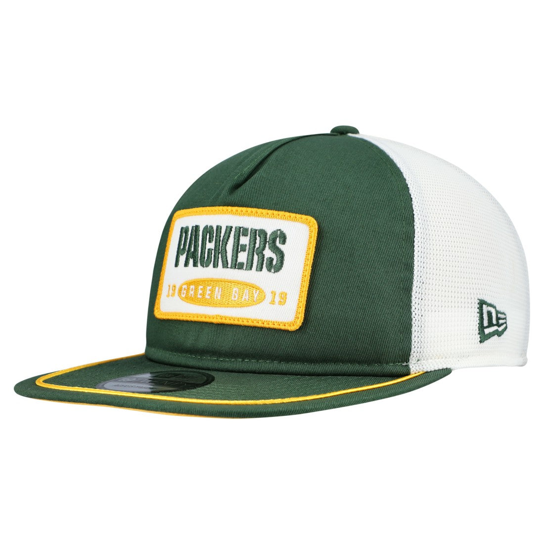 Green Bay Packers New Era Patch 19TWENTY Adjustable Hat - Green/White outlet