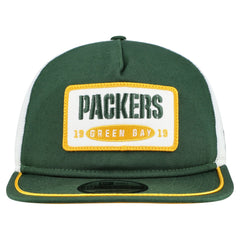 Green Bay Packers New Era Patch 19TWENTY Adjustable Hat - Green/White outlet