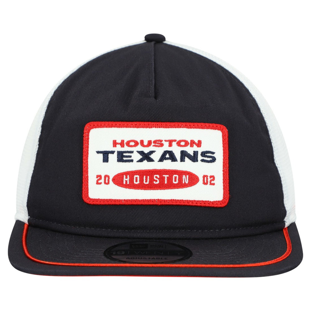 Houston Texans New Era Patch 19TWENTY Adjustable Hat - Navy/White online