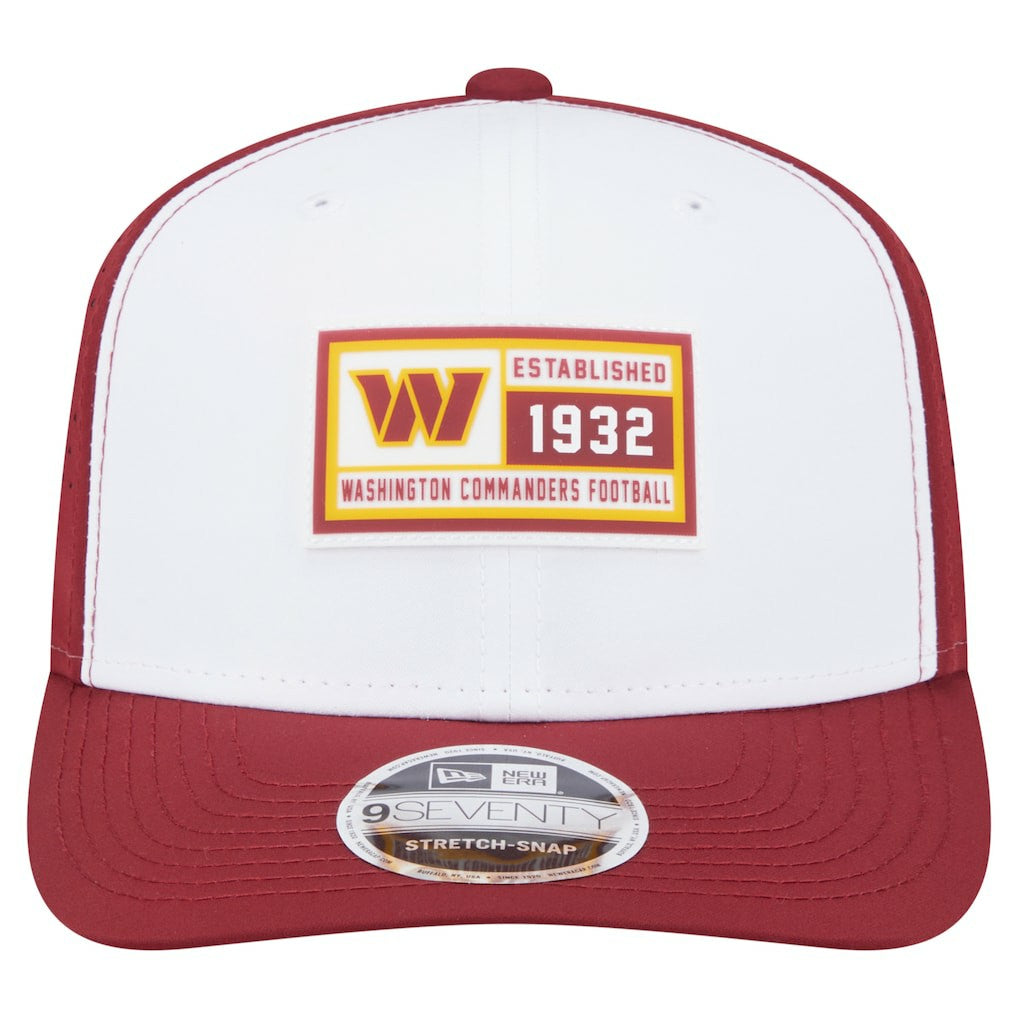 Washington Commanders New Era Established Patch 9SEVENTY Adjustable Hat - White/Burgundy sale