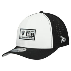 Las Vegas Raiders New Era Established Patch 9SEVENTY Adjustable Hat - White/Black cheap