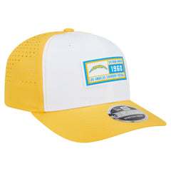 Los Angeles Chargers New Era Established Patch 9SEVENTY Adjustable Hat - White/Gold outlet